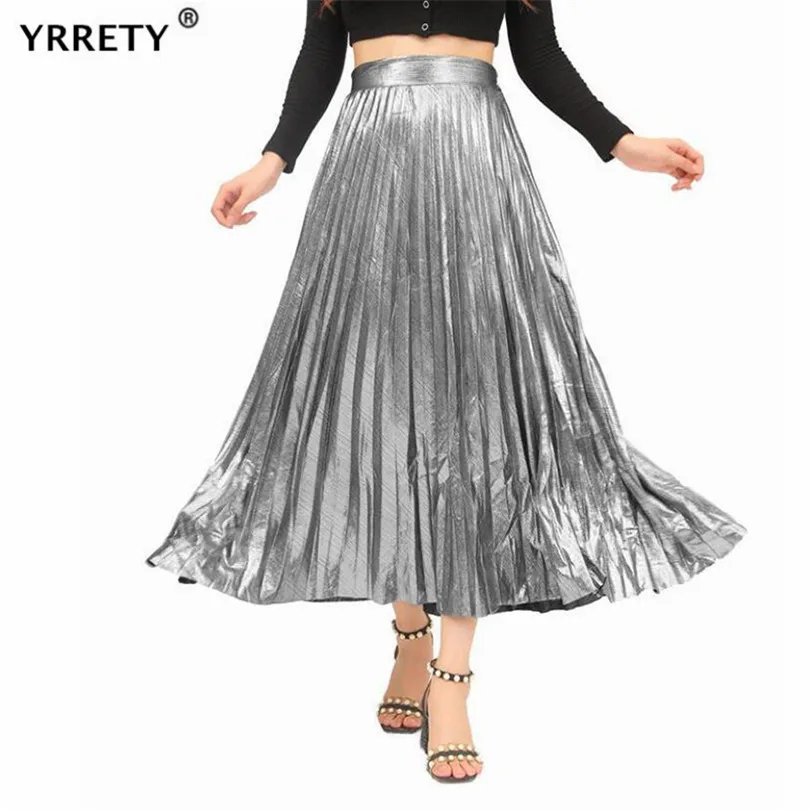 YRRETY Autumn Winter Women Pleated Skirt Long Womens Midi Faldas Vintage Gold Silver Blue Red Black Champagne Swing Dance Skirts
YRRETY Autumn Winter Women Pleated Skirt Long Womens Midi Faldas Vintage Gold Silver Blue Red Black Champagne Swing Dance Skirts