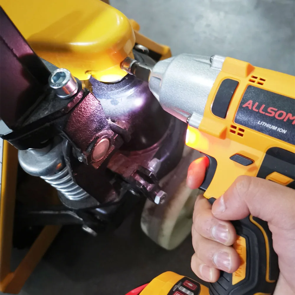 ALLSOME 18V Impact Wrench Brushless Cordless Electric Wrench Power Tool 320N.m Torque Rechargeable For Makita Battery
ALLSOME 18V Impact Wrench Brushless Cordless Electric Wrench Power Tool 320N.m Torque Rechargeable For Makita Battery