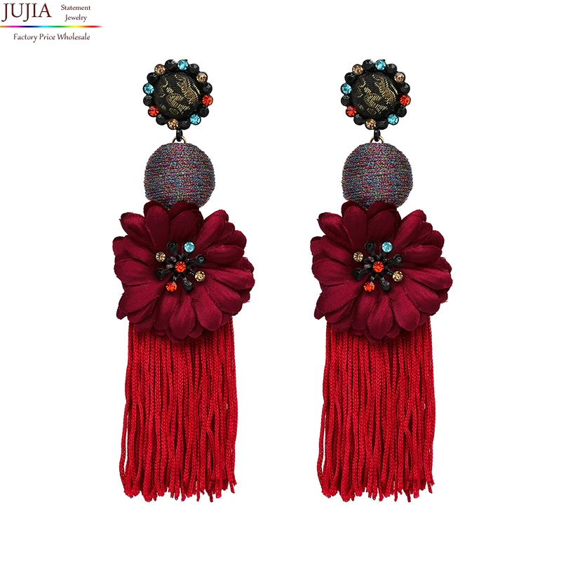 AOTEMEN Fashion Colorful Tassel Drop Earrings Bohemia Ethinc Flower Crystal Earrings Women Jewelry 2021
AOTEMEN Fashion Colorful Tassel Drop Earrings Bohemia Ethinc Flower Crystal Earrings Women Jewelry 2021