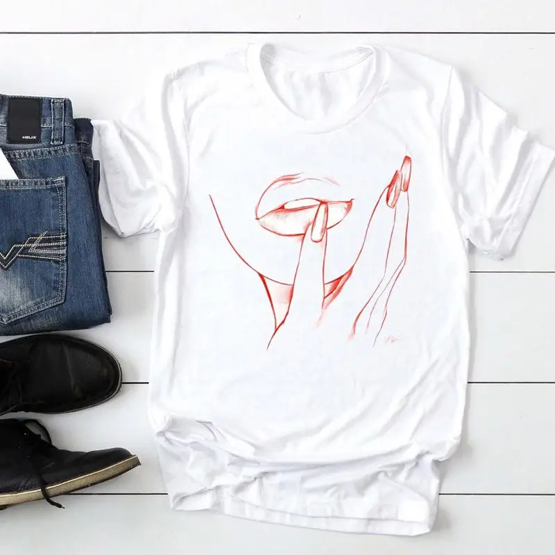 Women Printing Fingernail New Cute 2021 Fashion Cartoon Summer Graphic T Top Lady Print Tee Female Tshirts Clothes T-Shirt
Women Printing Fingernail New Cute 2021 Fashion Cartoon Summer Graphic T Top Lady Print Tee Female Tshirts Clothes T-Shirt