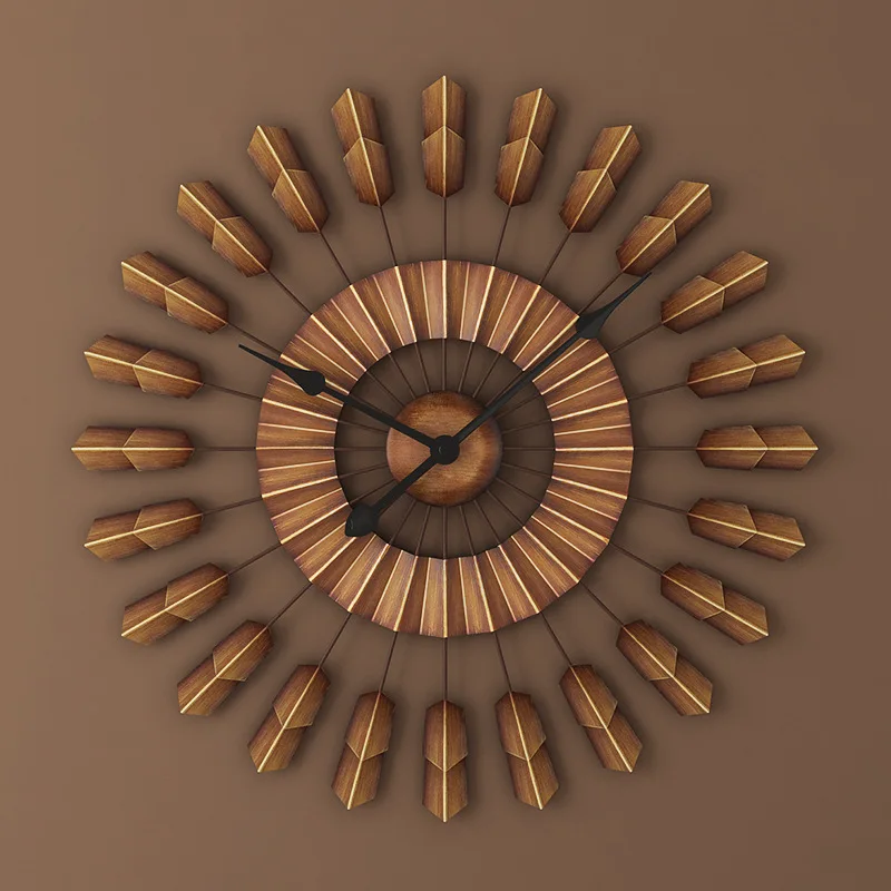 Настенные часы для гостиной в стиле ретро современные минималистичные