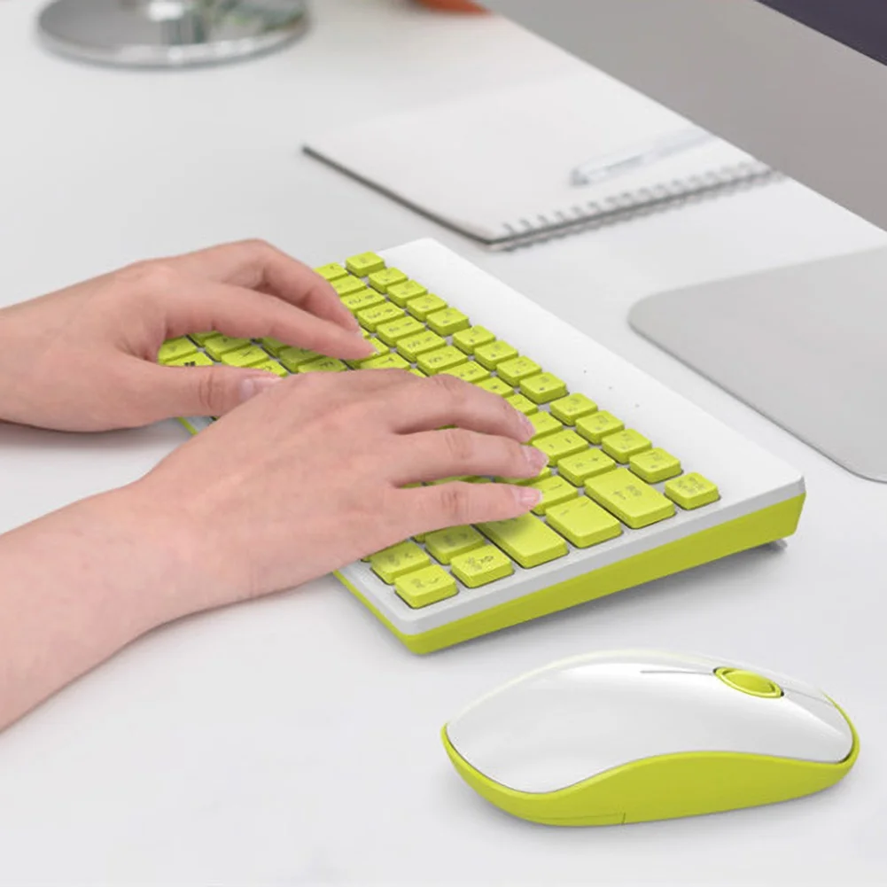 Wireless Adjustable Mechanical Keyboard 1500DPI Mouse Set for Laptop Computer | Компьютеры и офис