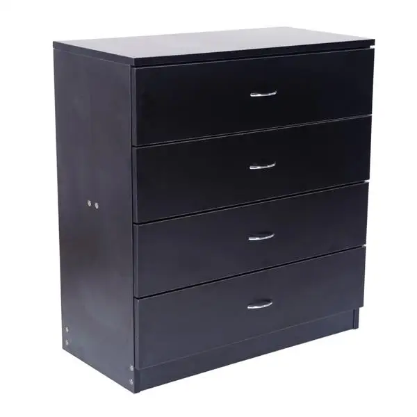 MDF Wood Simple Four Drawer Dresser Black Suitable for family use such as family room bedroom and living room
MDF Wood Simple Four Drawer Dresser Black Suitable for family use such as family room bedroom and living room