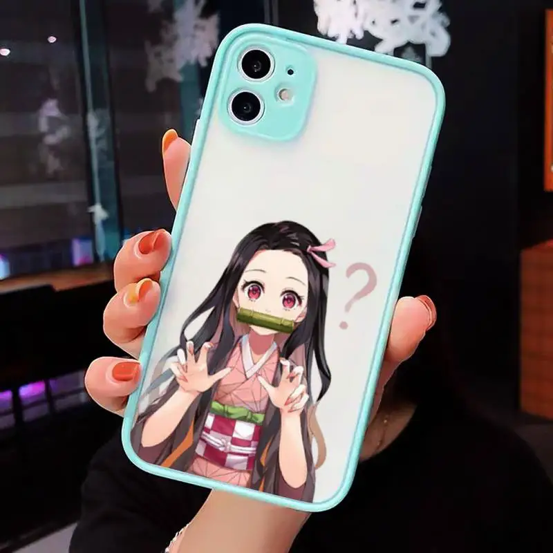 Demon Slayer Kimetsu No Yaiba Phone Cases Matte transparent For blue iPhone 12 Mini 11 Pro XR XS Max 7 8 Plus X Back Cover
Demon Slayer Kimetsu No Yaiba Phone Cases Matte transparent For blue iPhone 12 Mini 11 Pro XR XS Max 7 8 Plus X Back Cover