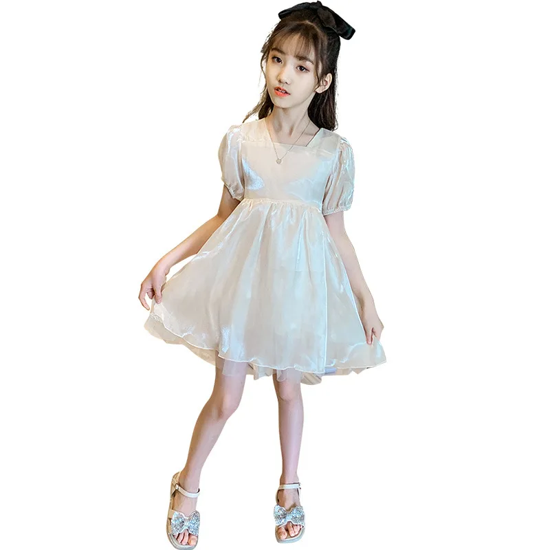 Children Dresses Apricot Color Princess Bow Belt Short Sleeve Kids Clothes Girls Summer Dress Korean Style Casual Birthday Dress
Children Dresses Apricot Color Princess Bow Belt Short Sleeve Kids Clothes Girls Summer Dress Korean Style Casual Birthday Dress
