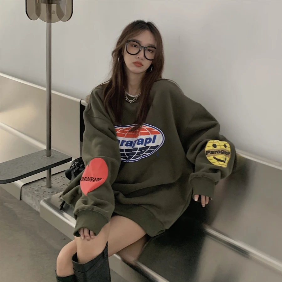 Women Sweatshirts Thick 2021 New Arrival Autumn And Winter Student Fashion Female Pullover Thick Teenager Girls Korean Style 12
Women Sweatshirts Thick 2021 New Arrival Autumn And Winter Student Fashion Female Pullover Thick Teenager Girls Korean Style 12