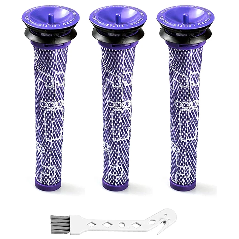 Vacuum Filter Replacement For Dyson V8, V7, Replaces Part 965661-01, 967478-01, 3 Pre Filters With 1 Cleaning Brush
Vacuum Filter Replacement For Dyson V8, V7, Replaces Part 965661-01, 967478-01, 3 Pre Filters With 1 Cleaning Brush