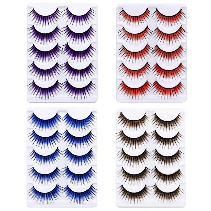 20 Pairs Women Girls 3D Eyelashes Set Natural False Eyelashes Makeup Colorful Eyelashes for DIY Eyelashes Makeup Tools
20 Pairs Women Girls 3D Eyelashes Set Natural False Eyelashes Makeup Colorful Eyelashes for DIY Eyelashes Makeup Tools