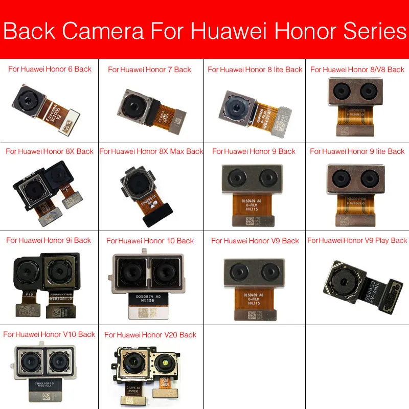 Фото Камера заднего вида для Huawei Honor View 6 7 8 V8 8x9 9i V9 10 V10 V20 Max Plus Lite Play | Мобильные телефоны