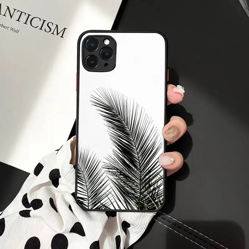 Black white palm leaves palm trees Phone Case For iphone 12 11 8 7 plus mini x xs xr pro max matte transparent cover
Black white palm leaves palm trees Phone Case For iphone 12 11 8 7 plus mini x xs xr pro max matte transparent cover