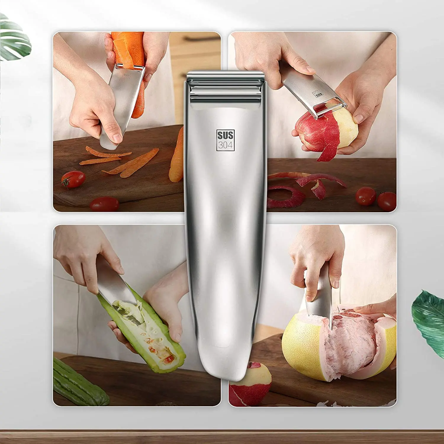 Premium Ultra Sharp Peeler & Stainless Steel Ergonomic, Potato Apple Peeler with Blade Protective Cover
Premium Ultra Sharp Peeler & Stainless Steel Ergonomic, Potato Apple Peeler with Blade Protective Cover