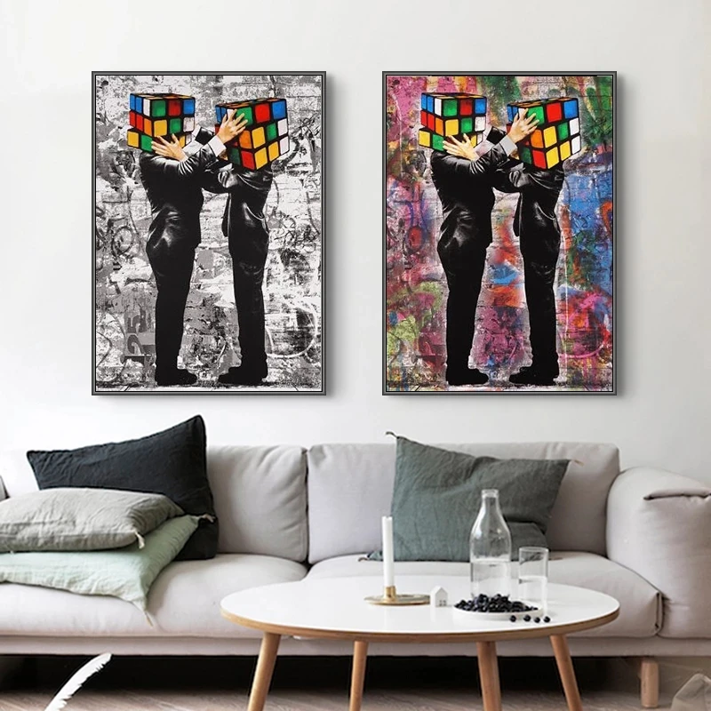 Graffiti Art Cubic Head Body Posters and Prints Canvas Paintings Wall Art Pictures for Living Room Decor Frame
Graffiti Art Cubic Head Body Posters and Prints Canvas Paintings Wall Art Pictures for Living Room Decor Frame