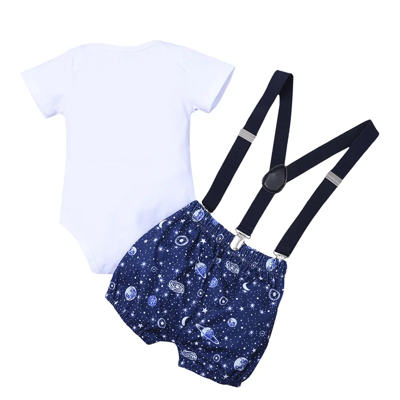 Newborn's Two Piece fashionable Set, Baby's Round Neck one letter Bow Tie Romper Shoulder Strap Shorts for Infants summer
Newborn's Two Piece fashionable Set, Baby's Round Neck one letter Bow Tie Romper Shoulder Strap Shorts for Infants summer