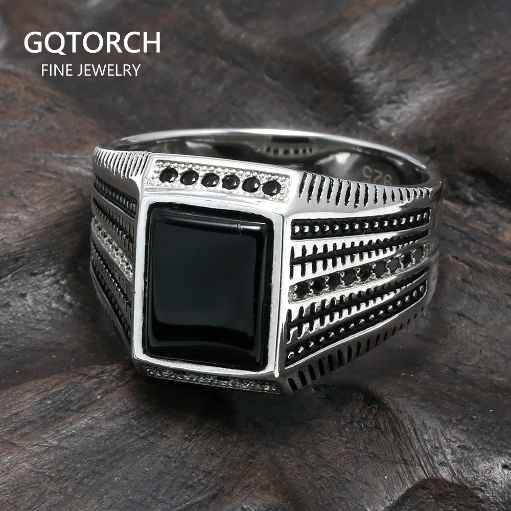 925 Sterling Silver Rings For Men Black Green Red Natural Onyx Stone Square Shape Zirconia Inlaid Turkish Jewelry
925 Sterling Silver Rings For Men Black Green Red Natural Onyx Stone Square Shape Zirconia Inlaid Turkish Jewelry