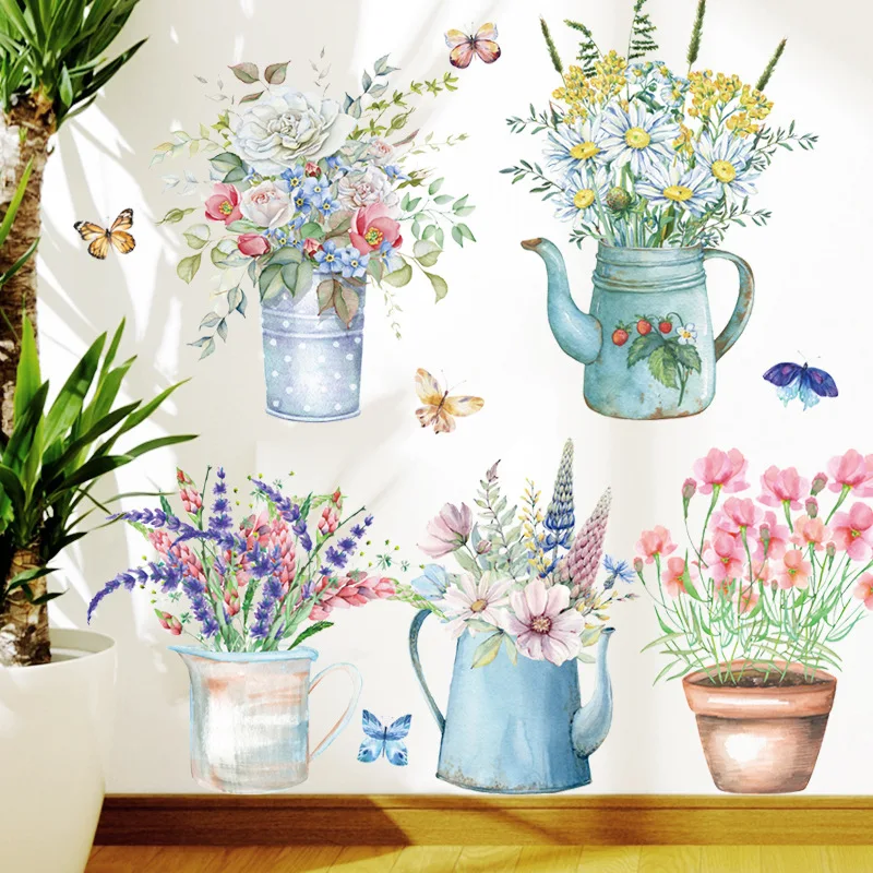 Multicolor Flower Potted plant Wall Stickers for Living room Bedroom Baseboard stickers Removable Wall Decals Art Home Decor
Multicolor Flower Potted plant Wall Stickers for Living room Bedroom Baseboard stickers Removable Wall Decals Art Home Decor