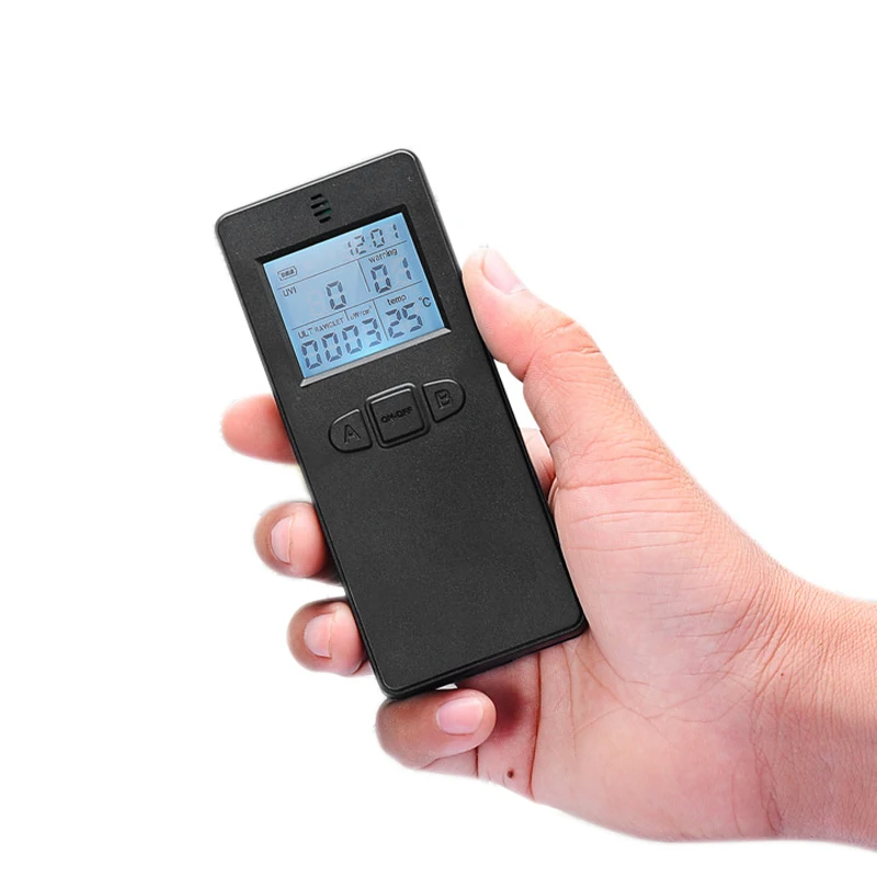 Digital Ultraviolet Radiation Detector UV UVI Meter Dosimeter Tester Counter with Temperature Display
Digital Ultraviolet Radiation Detector UV UVI Meter Dosimeter Tester Counter with Temperature Display