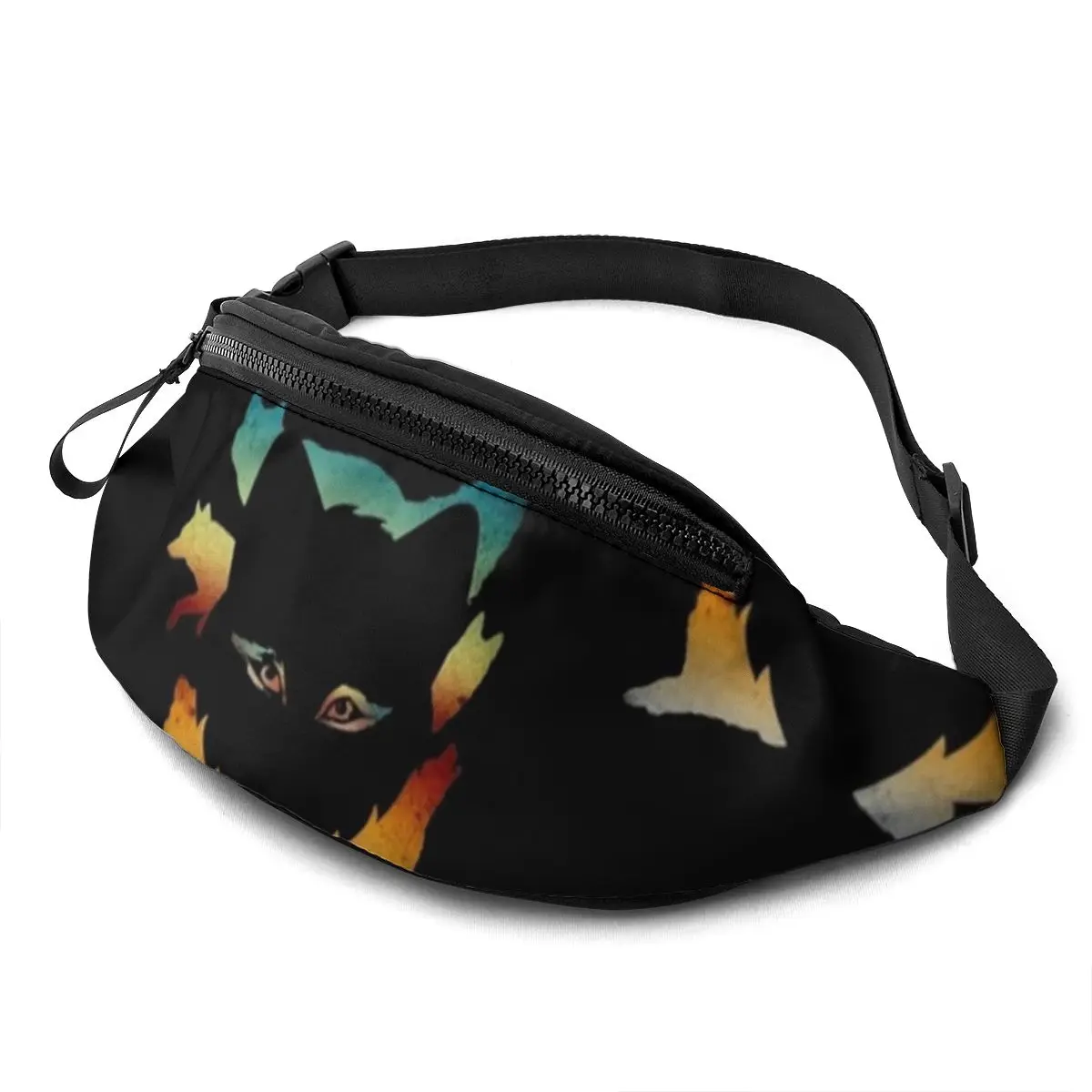 Wolf Waist Bag Bicycle Women Waist Pack Polyester Picture Bag 
Wolf Waist Bag Bicycle Women Waist Pack Polyester Picture Bag