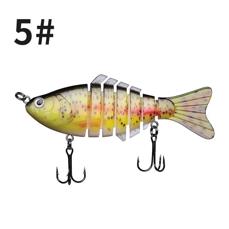 16G/10CM Artificial Seven Sections Wobblers Fishing Lure Hard Bait 3D Eyes Anti-corrosion Professional Plastic Fishing Bait
16G/10CM Artificial Seven Sections Wobblers Fishing Lure Hard Bait 3D Eyes Anti-corrosion Professional Plastic Fishing Bait
