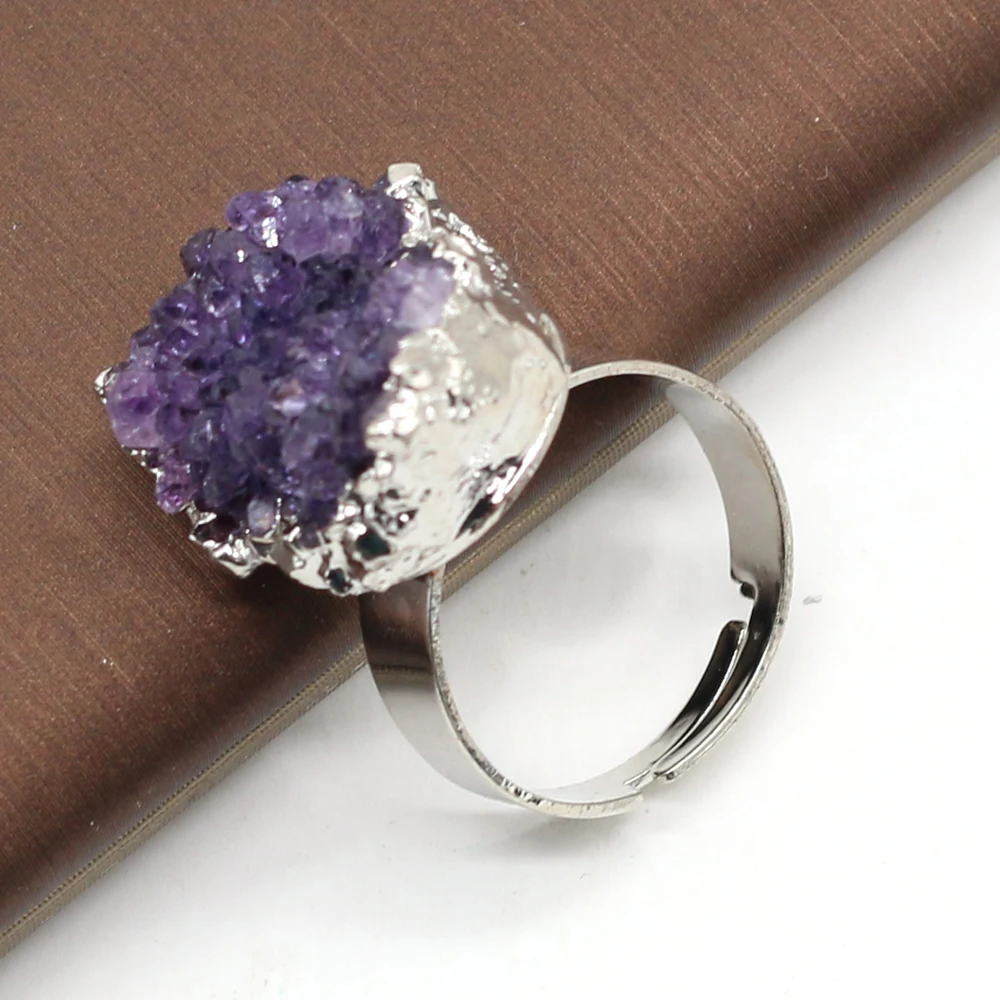 Amethyst Bud Opening Winding Gold Wire Ring Natural Stone Purple Crystal Adjustable Rings for Women Wedding Luxury Jewelry Gifts
Amethyst Bud Opening Winding Gold Wire Ring Natural Stone Purple Crystal Adjustable Rings for Women Wedding Luxury Jewelry Gifts
