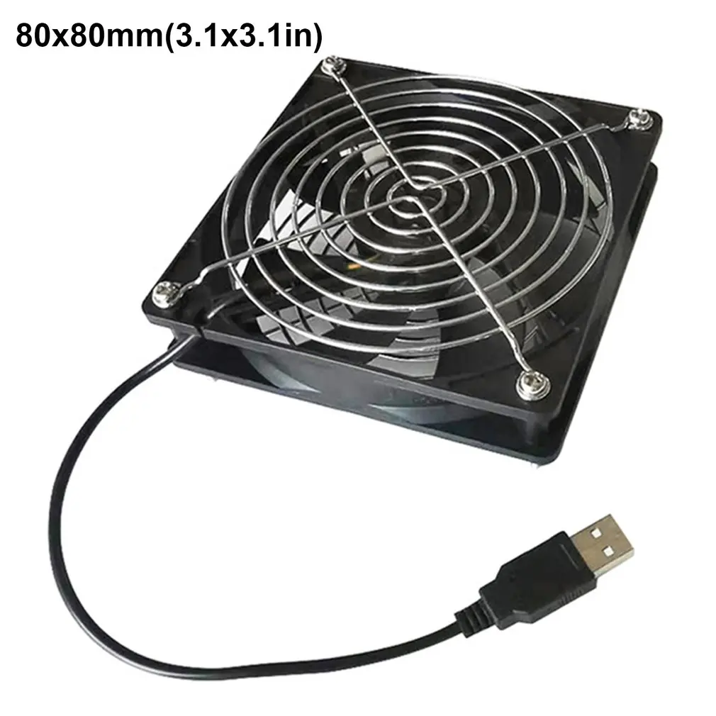 5V USB Router Cooling Fan DIY TV Box Ball Sleeve Cooler With Protective Net Desktop Cooling Fan Router Computer Cooler Fan
5V USB Router Cooling Fan DIY TV Box Ball Sleeve Cooler With Protective Net Desktop Cooling Fan Router Computer Cooler Fan