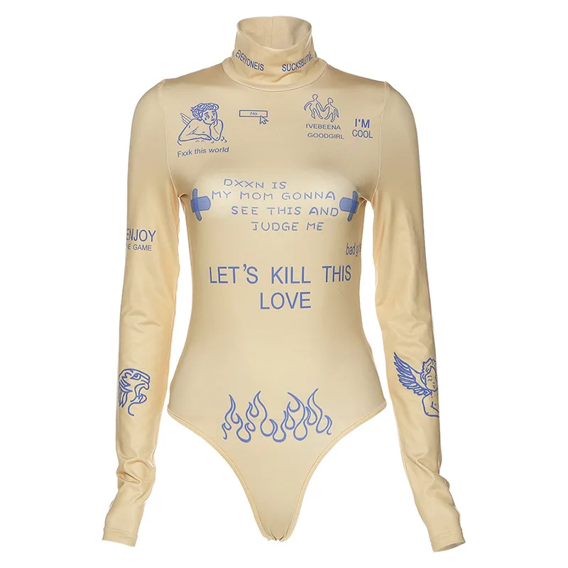 2000S EGirl Aesthetic Turtleneck Sexy Bodysuit Bodycon Women Black Long Sleeve Bodysuit Womens Jumpsuit 2021 Casual One-Pieces
2000S EGirl Aesthetic Turtleneck Sexy Bodysuit Bodycon Women Black Long Sleeve Bodysuit Womens Jumpsuit 2021 Casual One-Pieces