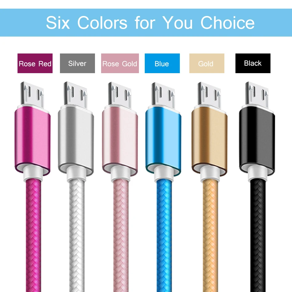 Micro USB кабель 2A быстрой зарядки Синхронизация данных зарядный для Gaxaly S7 Xiaomi Redmi 4x