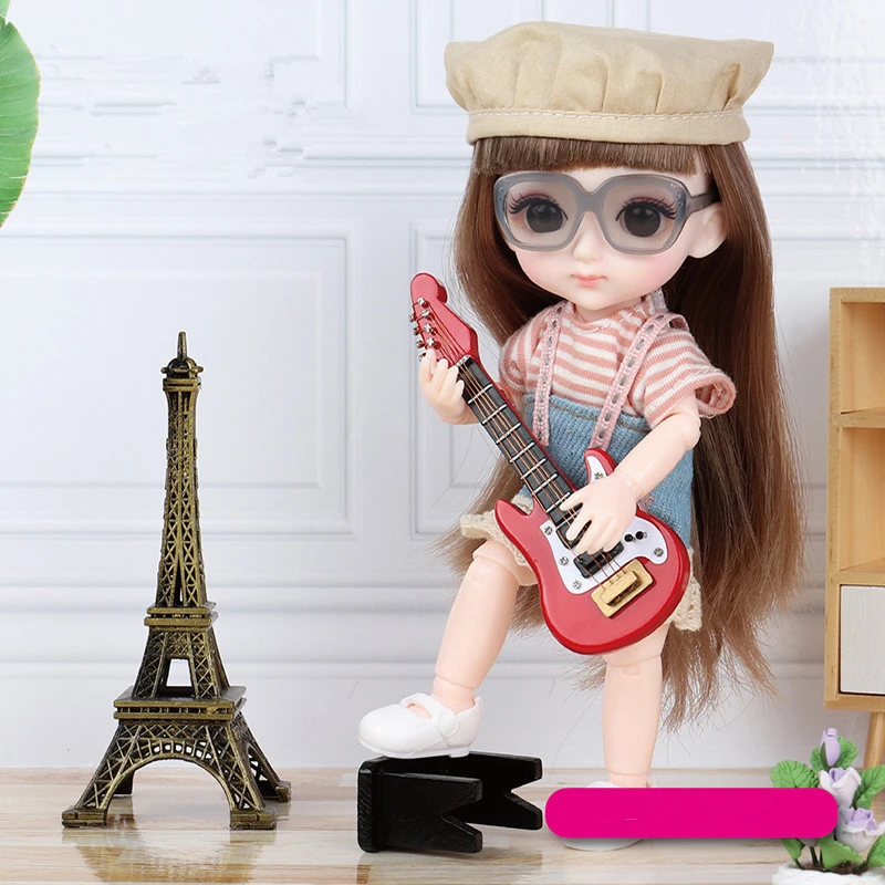 New Arrival 13 Moveable Jointed 16cm Dolls 1/12 Bjd Doll Dress Up with Clothes Shoes Glasses Dolls Toy for Girls Gift
New Arrival 13 Moveable Jointed 16cm Dolls 1/12 Bjd Doll Dress Up with Clothes Shoes Glasses Dolls Toy for Girls Gift