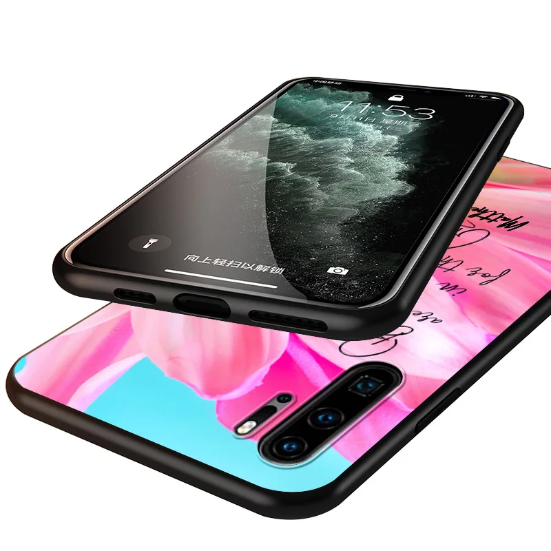 

Bible Verse Jesus Christian Black Cover For Huawei P40 P30 P20 P10 P9 P8 Lite E 5G 2017 2019 Pro Plus Phone Case