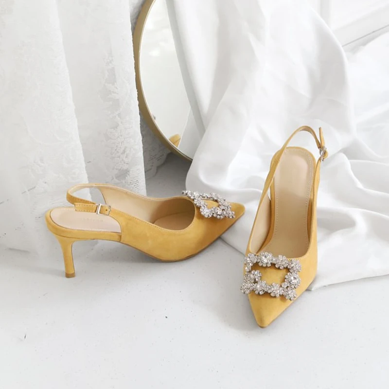Women Pumps Ladies Rhinestone High Heels Female Luxury Sandals Pointed Toe Brand Dress Party Wedding Shoes Large Size 41 2021
Women Pumps Ladies Rhinestone High Heels Female Luxury Sandals Pointed Toe Brand Dress Party Wedding Shoes Large Size 41 2021