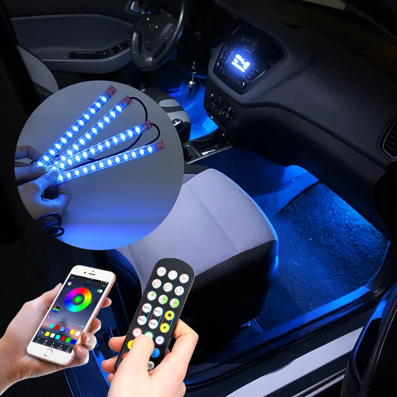 App Control And Sound Sensor EL Car Led Foot Atmosphere Accessories Interior Decorative Lamp RGB Ambient Atmosphere Light Strip
App Control And Sound Sensor EL Car Led Foot Atmosphere Accessories Interior Decorative Lamp RGB Ambient Atmosphere Light Strip