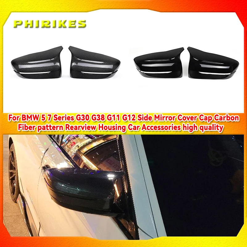 For BMW 5 7 Series G30 G38 G11 G12 Car Rear View Side Wing Mirror Cap black Carbon Fiber pattern car accessories 2017 2018 2016
For BMW 5 7 Series G30 G38 G11 G12 Car Rear View Side Wing Mirror Cap black Carbon Fiber pattern car accessories 2017 2018 2016