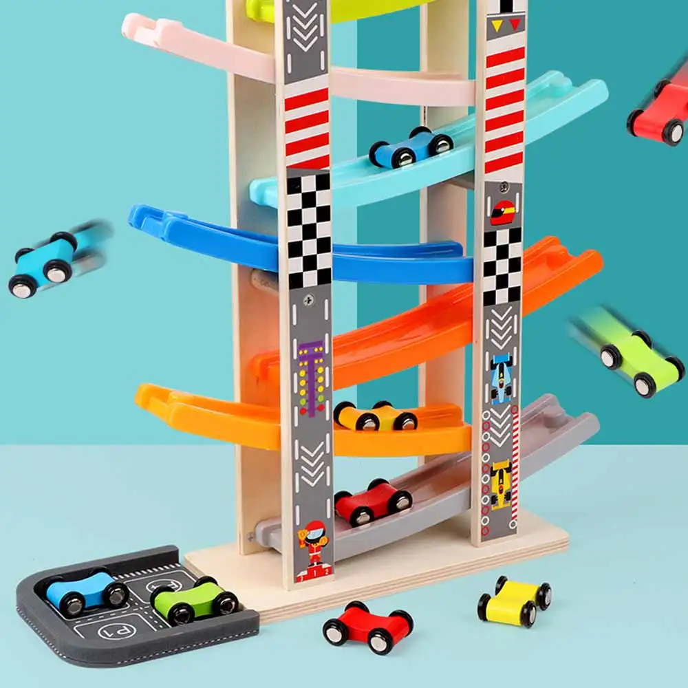 Wood Inertial Glide Car Toddler Toys , Water Paint Wooden Car Ramp Racer Toys Vehicle Set With 8 Cars & 7 Race Tracks
Wood Inertial Glide Car Toddler Toys , Water Paint Wooden Car Ramp Racer Toys Vehicle Set With 8 Cars & 7 Race Tracks