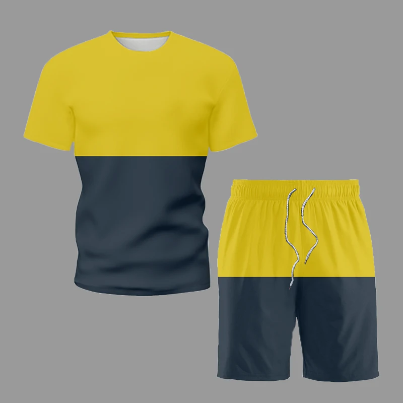 Stitching Color Men's Sets Summer Simple T-shirt and Shorts Suit Casual Short Sleev Tracksuit Can Separate Sell Two-Piece S-5XL
Stitching Color Men's Sets Summer Simple T-shirt and Shorts Suit Casual Short Sleev Tracksuit Can Separate Sell Two-Piece S-5XL