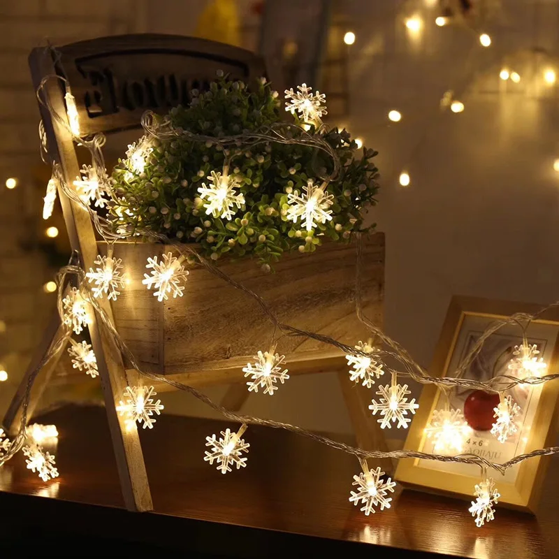 1m/3m/6m Fairy Light String New Year Snowflake Garlands Merry Chrismas Decorations for Home Kerst Decoratie Christmas Decoration
1m/3m/6m Fairy Light String New Year Snowflake Garlands Merry Chrismas Decorations for Home Kerst Decoratie Christmas Decoration