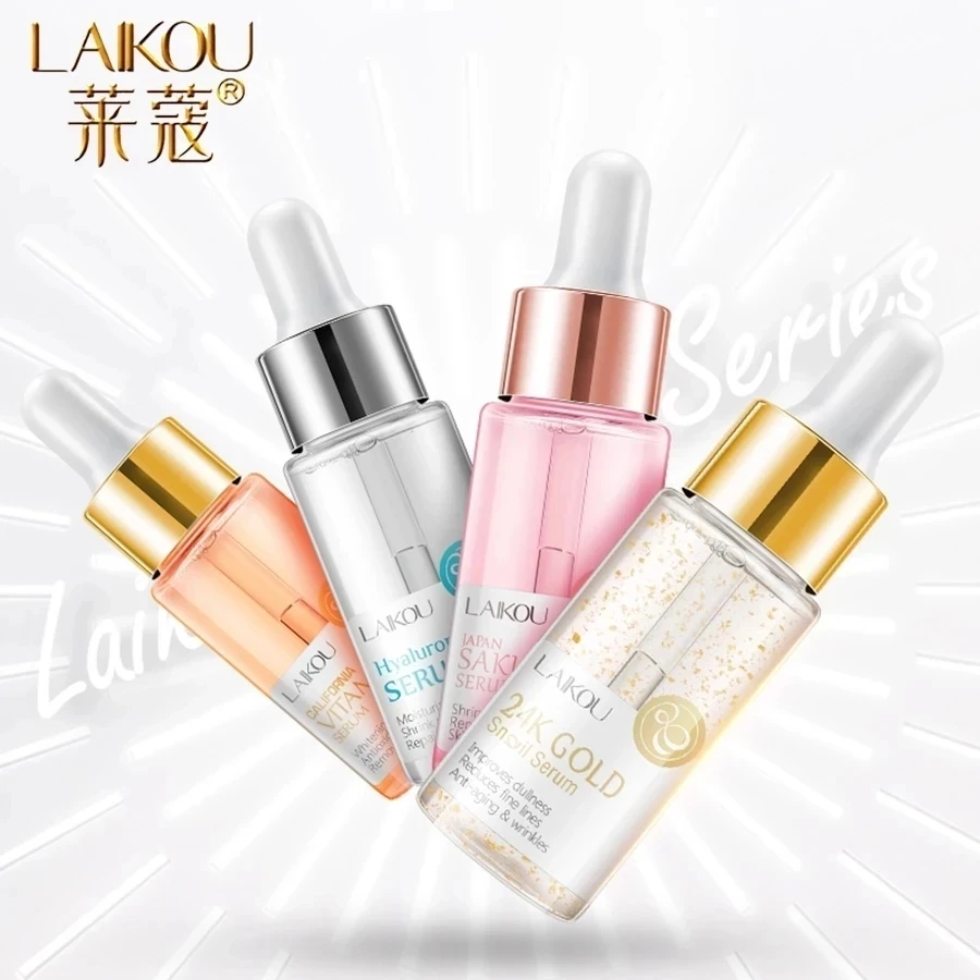 LAIKOU Serum Japan Sakura Essence Anti-Aging Hyaluronic Acid Pure 24K Gold Whitening Vitamin C Anti Wrinkle Face Serum Care Skin
LAIKOU Serum Japan Sakura Essence Anti-Aging Hyaluronic Acid Pure 24K Gold Whitening Vitamin C Anti Wrinkle Face Serum Care Skin