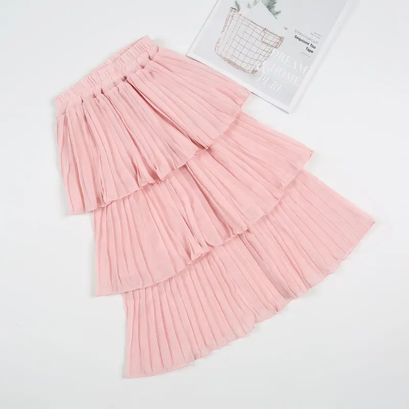 MIEMBRO Summer Chiffon Girls Sweet Pleated Cake Princess Skirt Children Soild Versatile Skirt Tutu Girls Clothing Clothes Party 
MIEMBRO Summer Chiffon Girls Sweet Pleated Cake Princess Skirt Children Soild Versatile Skirt Tutu Girls Clothing Clothes Party