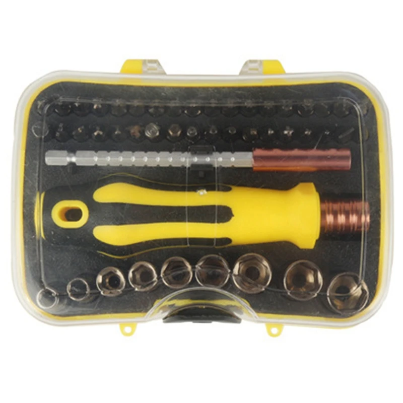 Hot 48-In-One Multi-Function Screwdriver Set Combination Multi-Purpose Manual Screw Set Notebook Disassembly Tool
Hot 48-In-One Multi-Function Screwdriver Set Combination Multi-Purpose Manual Screw Set Notebook Disassembly Tool
