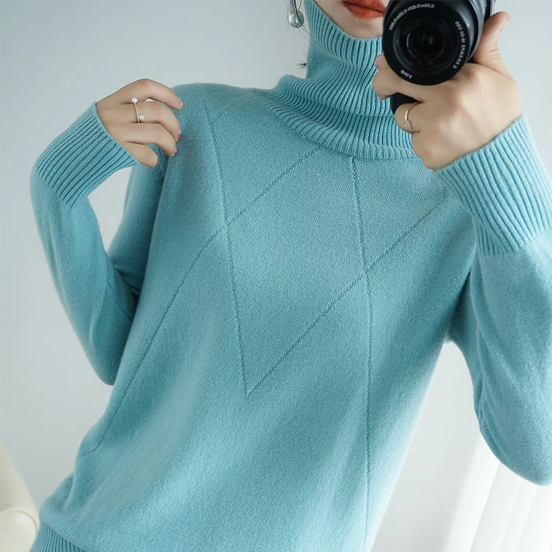 Turtleneck sweater women 2020 new bottoming sweater fall/winter loose pullover sweater thick sweater
Turtleneck sweater women 2020 new bottoming sweater fall/winter loose pullover sweater thick sweater