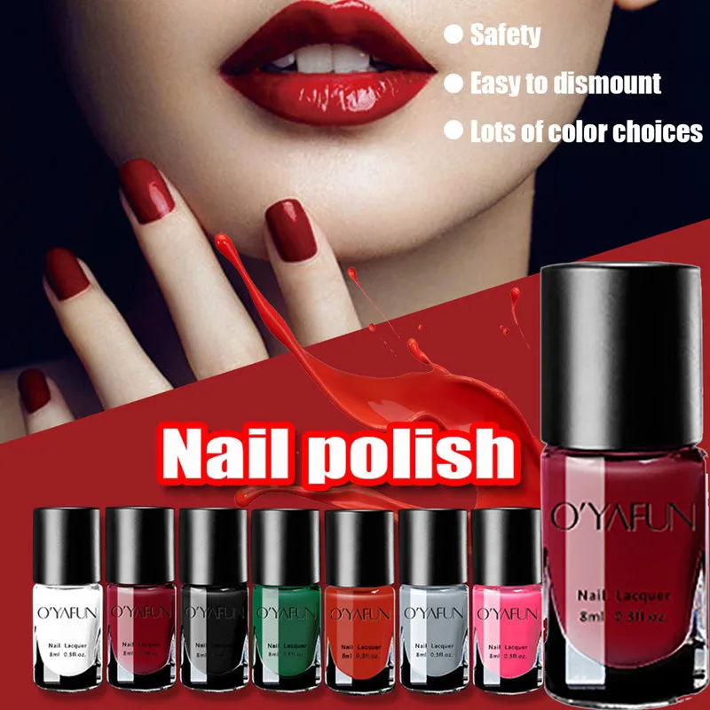 8ml DIY Nail Color Peelable Nail Art Polish Varnish Long Lasting Nail Art Varnish Decoration Nail Design Nail Stamping Polish
8ml DIY Nail Color Peelable Nail Art Polish Varnish Long Lasting Nail Art Varnish Decoration Nail Design Nail Stamping Polish
