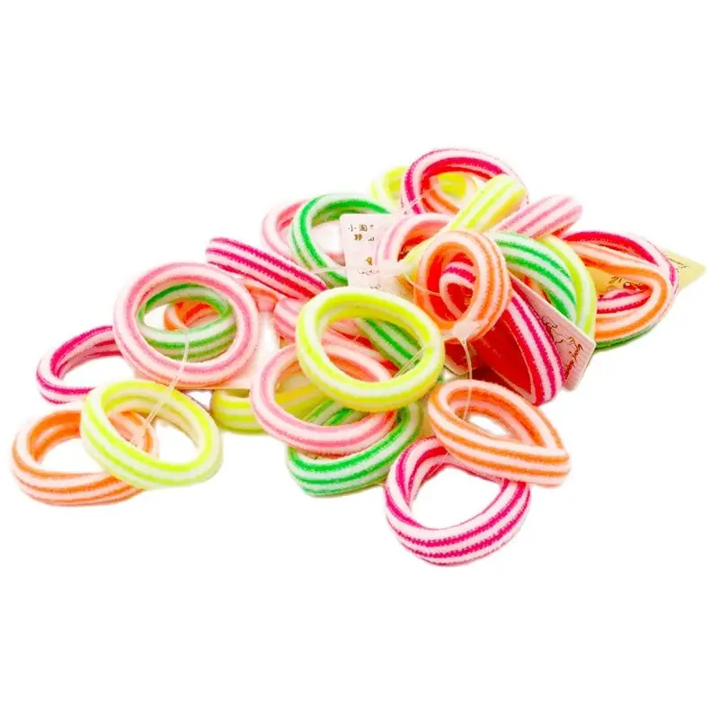 100 Pcs/Lot Size 3 CM Colorful Striped Hair Holders High Quality Rubber Bands Elastics Accessories Girl Tie Gum
100 Pcs/Lot Size 3 CM Colorful Striped Hair Holders High Quality Rubber Bands Elastics Accessories Girl Tie Gum