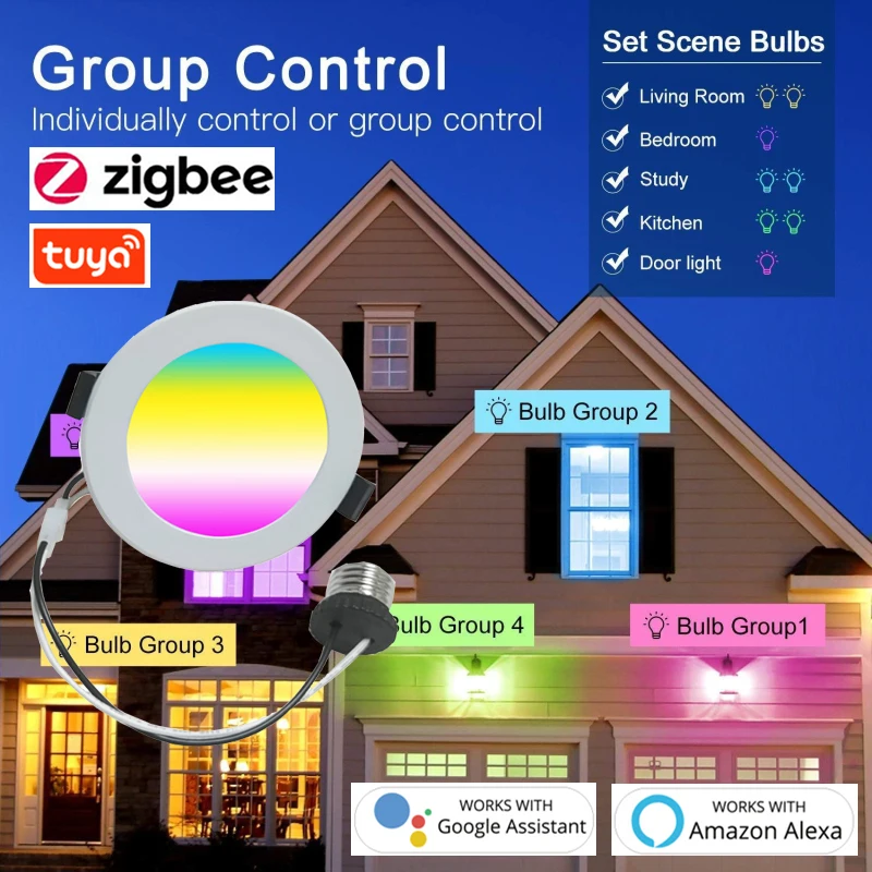 Умный светодиодный точесветильник светильник Tuya, 5 шт., лампа ZigBee 3,0 с регулировкой яркости, голосовым управлением через приложение, с Alexa Google...
Умный светодиодный точесветильник светильник Tuya, 5 шт., лампа ZigBee 3,0 с регулировкой яркости, голосовым управлением через приложение, с Alexa Google...
