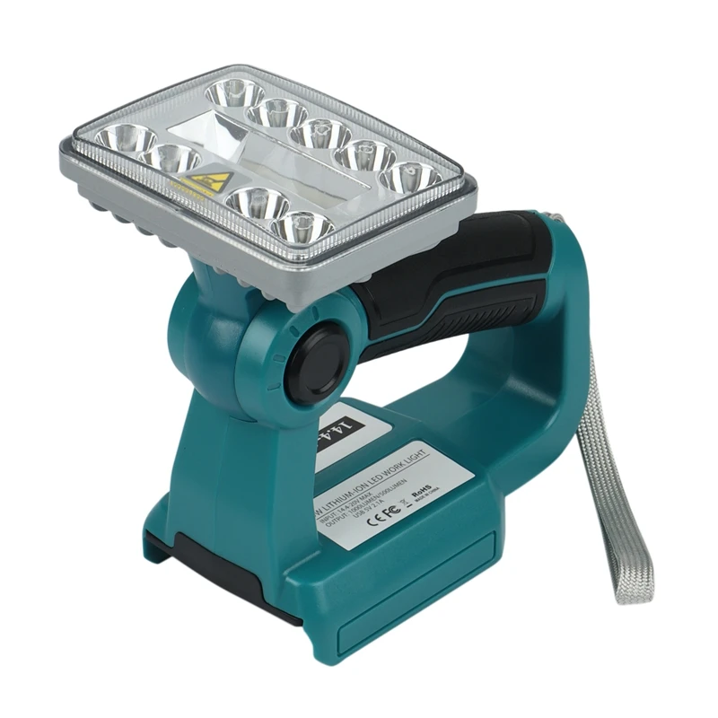 Рабочая светодиодная лампа, фонарик для Makita BL1430 BL1830 (без аккумулятора, без зарядного устройства), литиевый аккумулятор, USB светильник щение
Рабочая светодиодная лампа, фонарик для Makita BL1430 BL1830 (без аккумулятора, без зарядного устройства), литиевый аккумулятор, USB светильник щение
