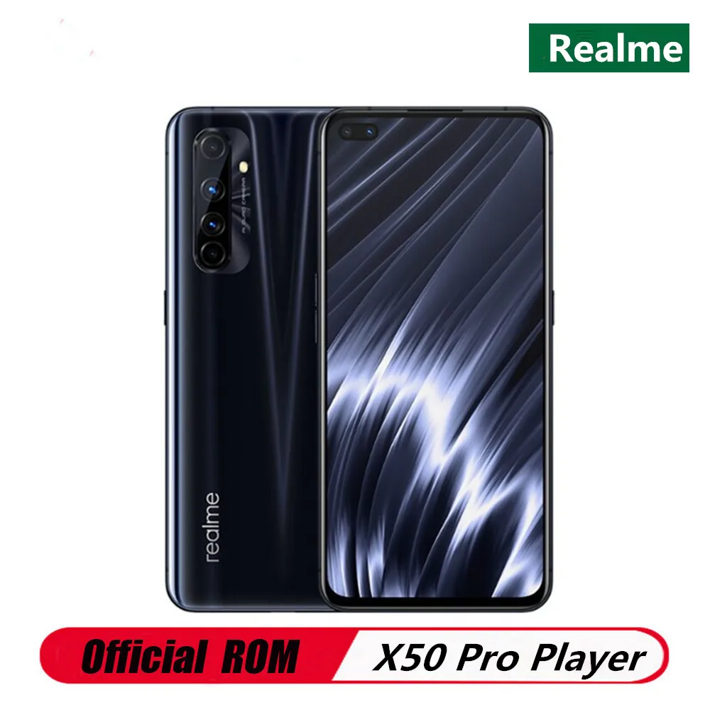 Смартфон Realme X50 Pro 6 44 дюйма 48 МП камер Wifi | Мобильные телефоны и аксессуары