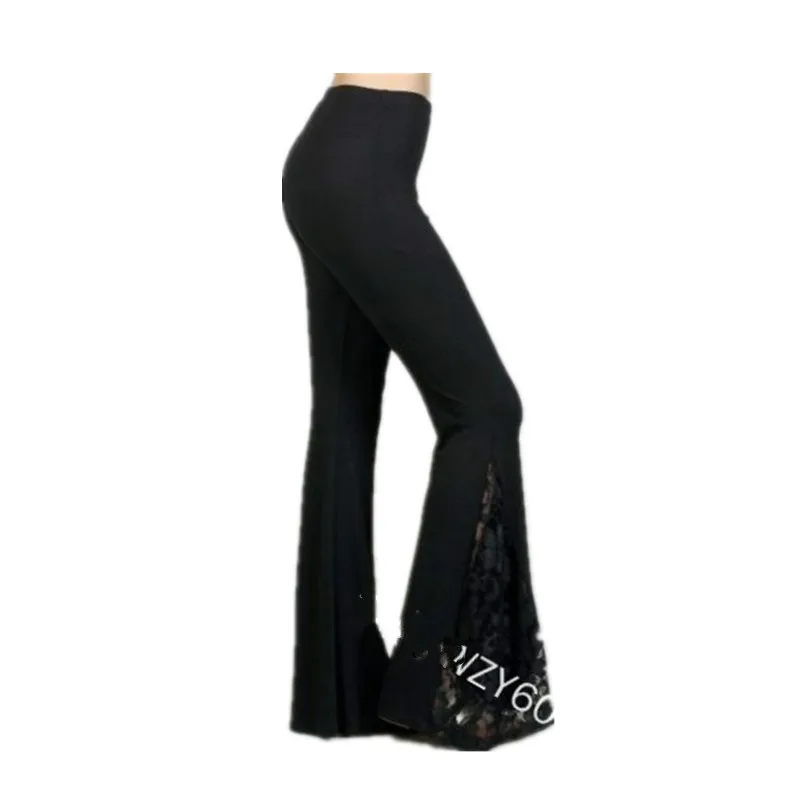 WEPBEL Women's Casual Solid Color Stitching Lace Pants Spring and Autumn Fashion High Waist Slim Fit Flare Pants
WEPBEL Women's Casual Solid Color Stitching Lace Pants Spring and Autumn Fashion High Waist Slim Fit Flare Pants