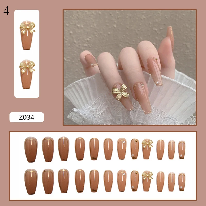 24Pcs French Fake Nails Detachable Butterfly False Nail Ballerina Nail With Design Full Cover Nail Tips DIY Nails Extension
24Pcs French Fake Nails Detachable Butterfly False Nail Ballerina Nail With Design Full Cover Nail Tips DIY Nails Extension