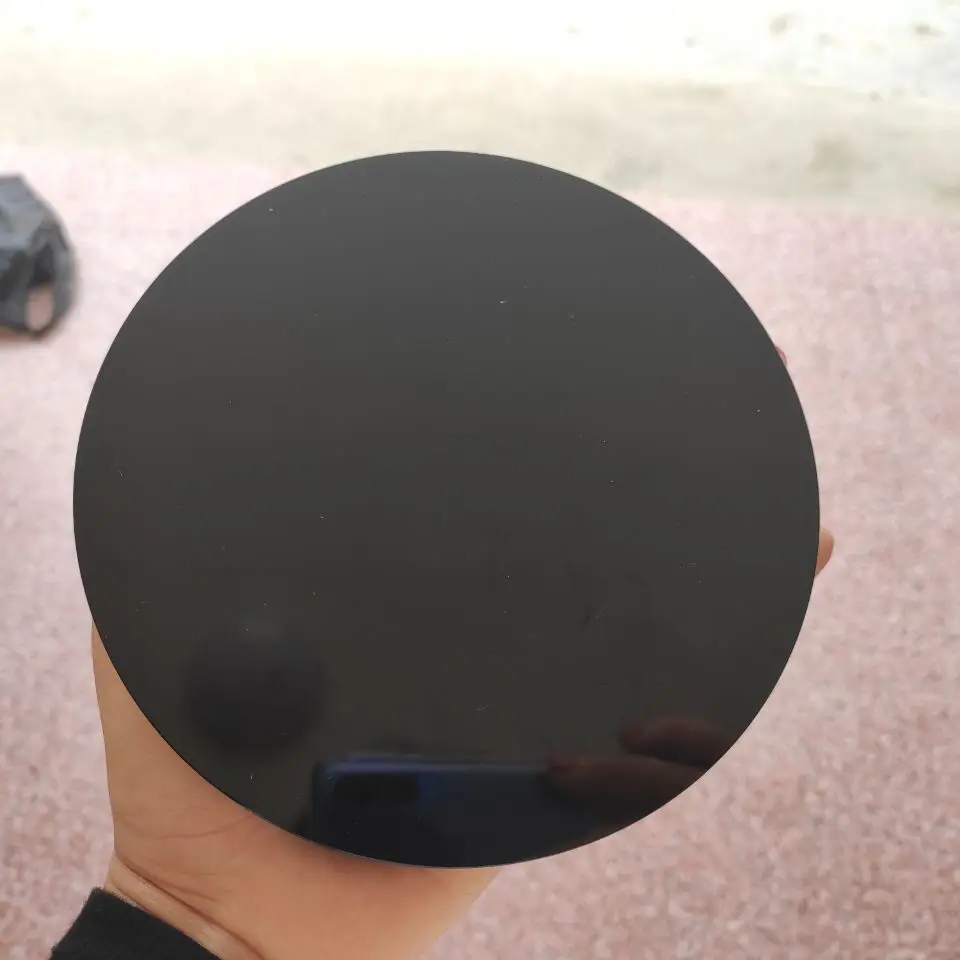 1 шт. 15 см 100% натуральный черный обсидиан Круглый диск круглая пластина фэншуй