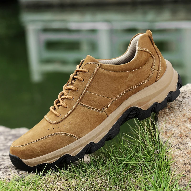 Genuine Leather Men's Shoes High Quality Fashion Oxford Shoes Outdoor Hiking Non-Slip Casual Shoes British Men Low-Top Shoes
Genuine Leather Men's Shoes High Quality Fashion Oxford Shoes Outdoor Hiking Non-Slip Casual Shoes British Men Low-Top Shoes