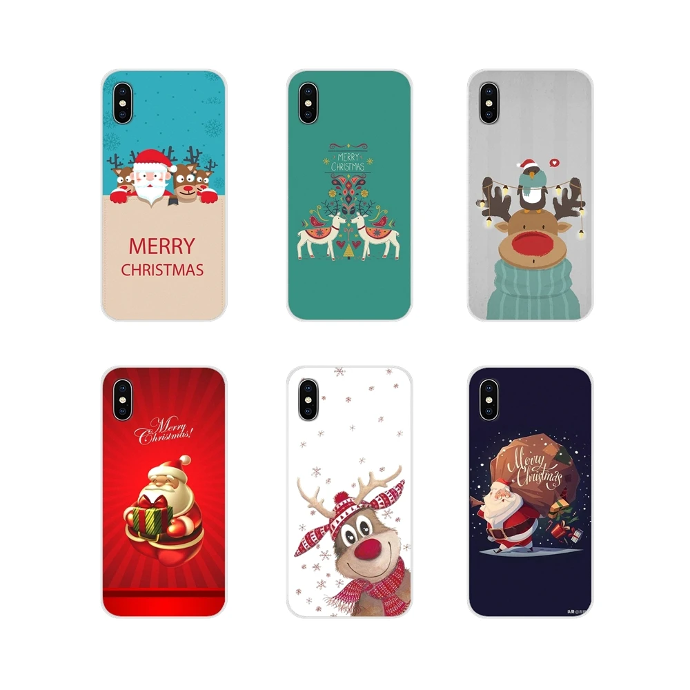 Аксессуары чехлы для телефонов на Рождество Apple iPhone X XR XS 11Pro MAX 4S 5C SE 6S 7 8 Plus ipod touch 5 6