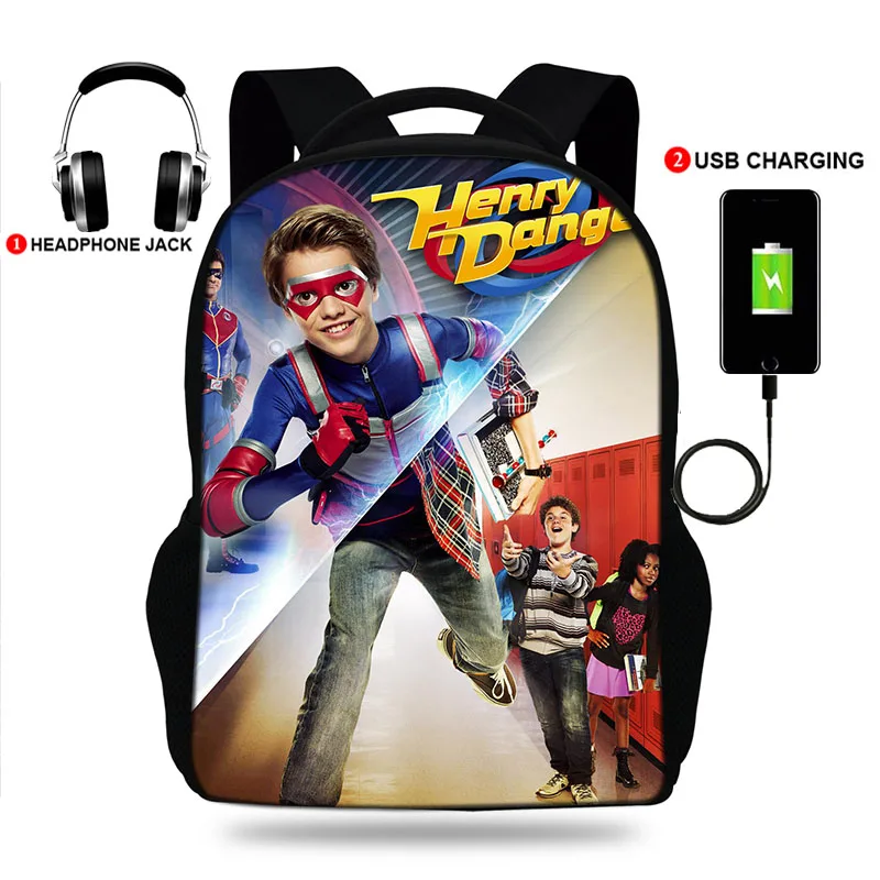 USB Charger School Bags for Teenage Boys &Girls Henry Dangerr Print Backpack Mens Laptop Bagpack Travel Rucksack
USB Charger School Bags for Teenage Boys &Girls Henry Dangerr Print Backpack Mens Laptop Bagpack Travel Rucksack