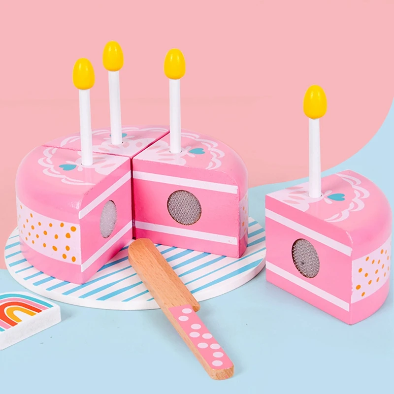 Kids Wooden Pretend Play Cutting Birthday Cake Toys Bakery Play House Simulation Cake Afternoon Tea Kitchen Food Toy Set
Kids Wooden Pretend Play Cutting Birthday Cake Toys Bakery Play House Simulation Cake Afternoon Tea Kitchen Food Toy Set